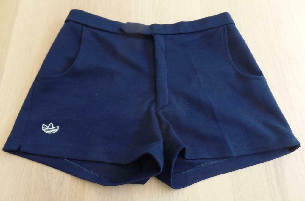 Vintage Adidas tennis/holiday short heren - donkerblauw, Blauw, Ophalen of Verzenden, Gedragen, Algemeen