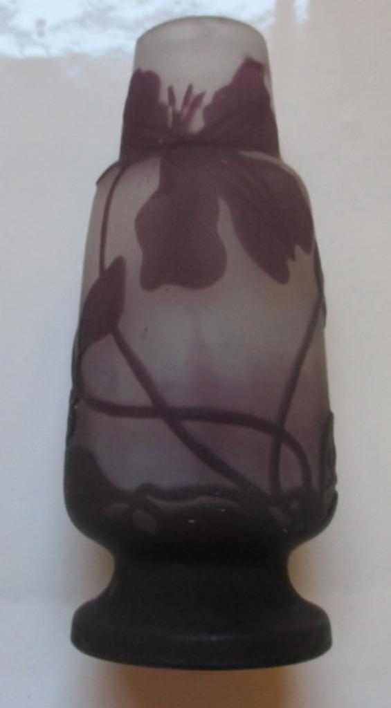 origineel art nouveau cameo acid etched vaasje Gallé   20, Antiek en Kunst, Verzenden