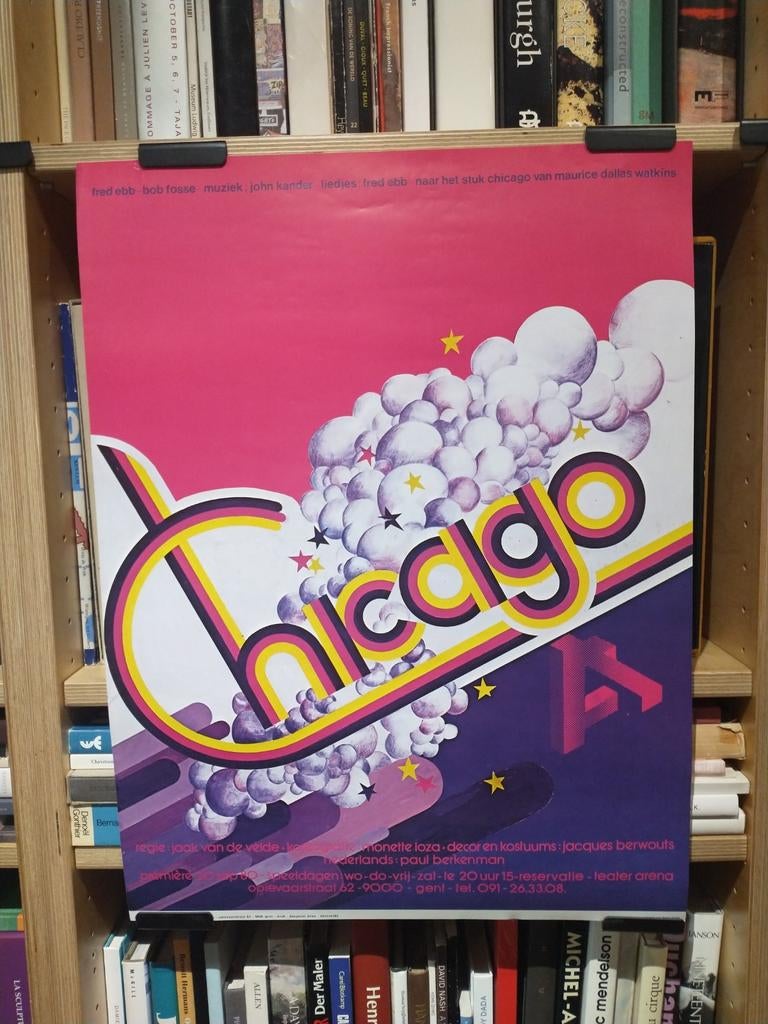 Chicago - Teater arena Gent affiche, Ophalen of Verzenden, Gebruikt