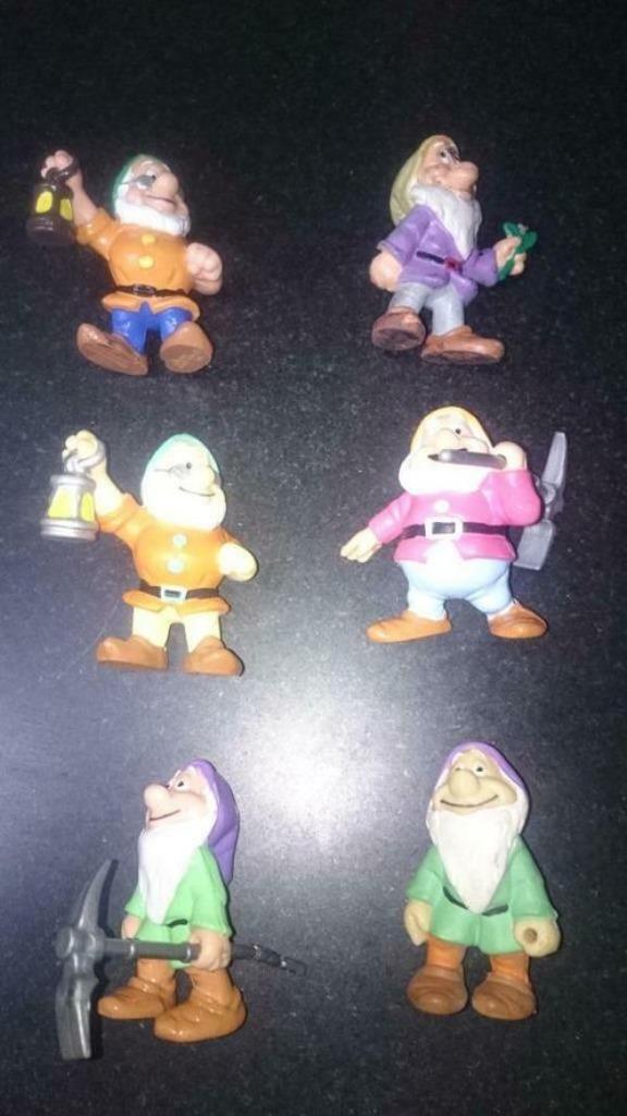 6 figurines de blanche neige et les 7 nains Walt Disney, Collections, Disney, Enlèvement ou Envoi