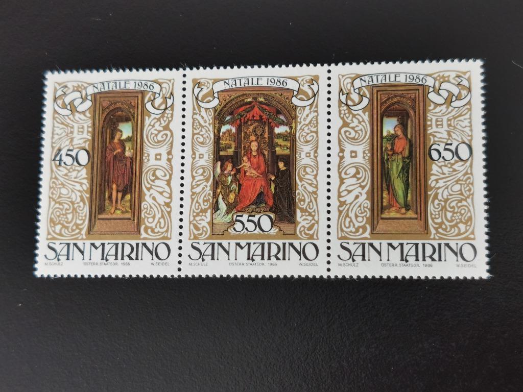 Saint-Marin 1986 - Noël - art - Hans Memling **, Enlèvement ou Envoi, Non oblitéré