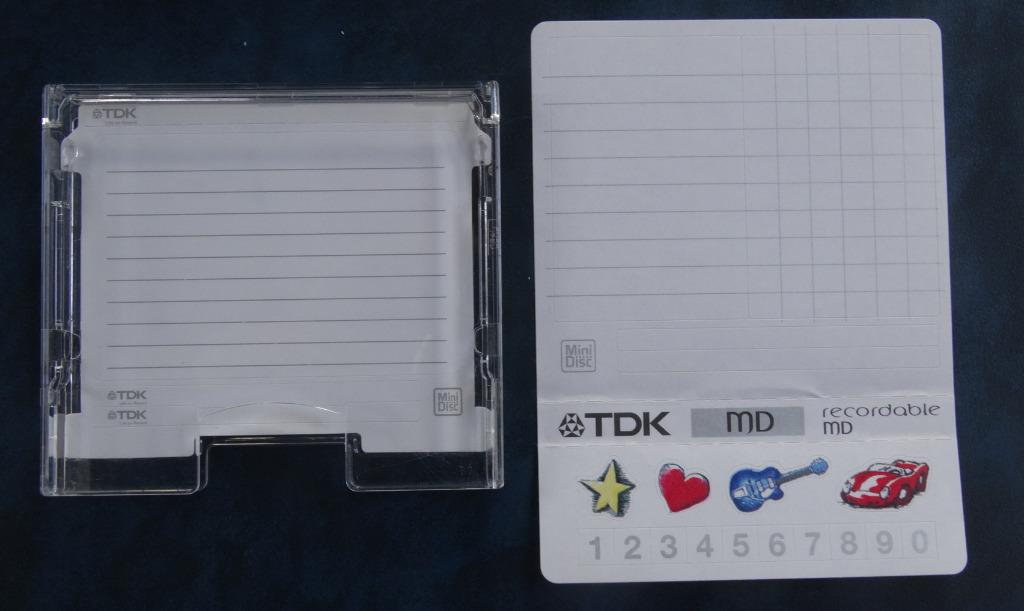 Minidisc TDK XS-iV 74 - Design Line PINCUORE - état neuf !, Envoi, Lecteur MiniDisc