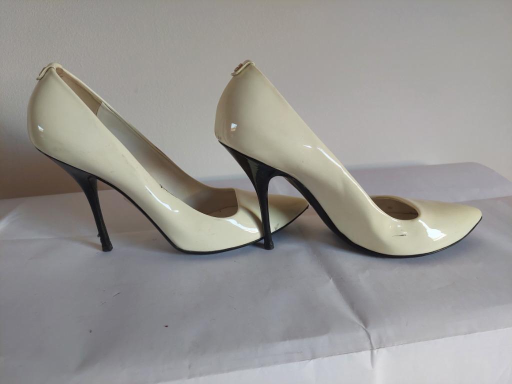 328C* GUCCI - sexy escarpins crème (41,5), Autres couleurs, Escarpins, Gucci, Porté
