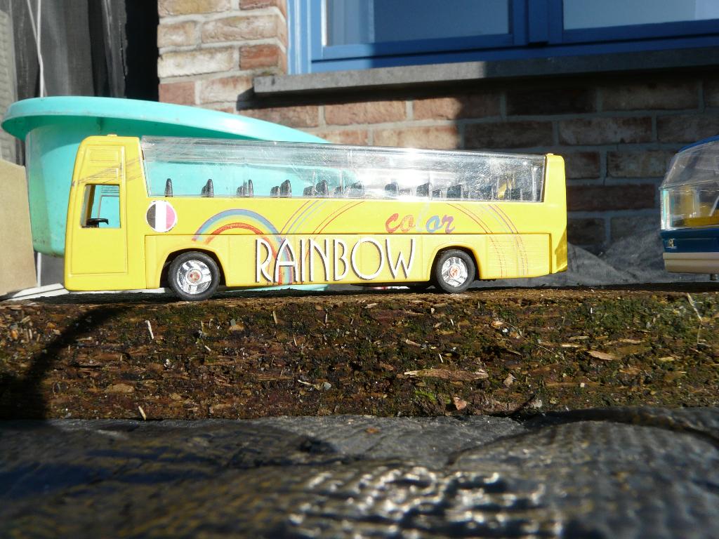 8 Sunnyside autocars  lengte 14 cm nog als nieuw, Enlèvement, Utilisé, Bus ou Camion