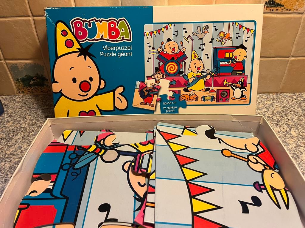 Bumba vloerpuzzel 12 stukken, Ophalen, 10 tot 50 stukjes, Gebruikt, 2 tot 4 jaar
