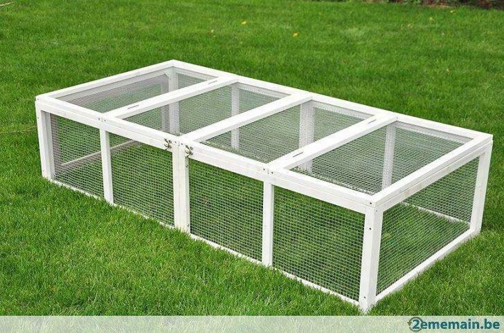 Enclos grillagé blanc 180x90 cm parc poule lapin caille NEUF, Verzenden, Nieuw