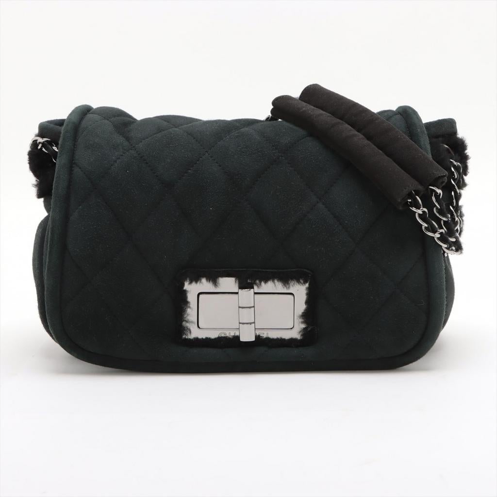 Sac Chanel matelassé 2.55 vintage, Envoi, Utilisé, Noir, Sac à main
