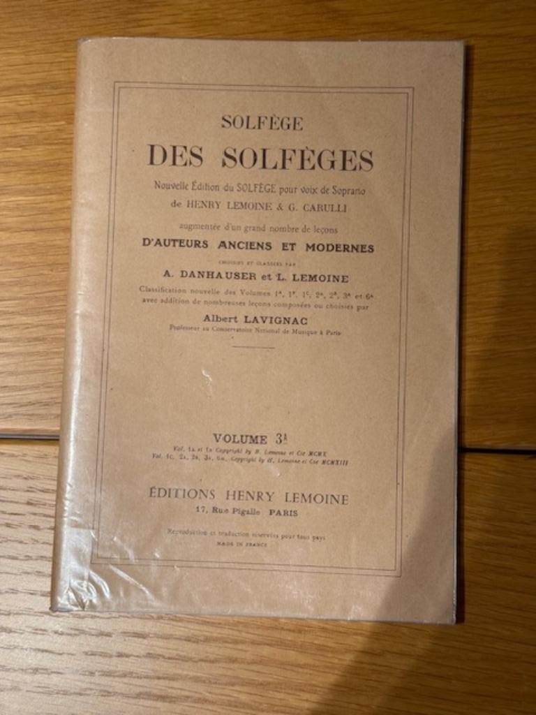 Manuel de musique Solfège des Solfèges 3A, Livres, Musique, Utilisé, Autres sujets/thèmes, Enlèvement ou Envoi