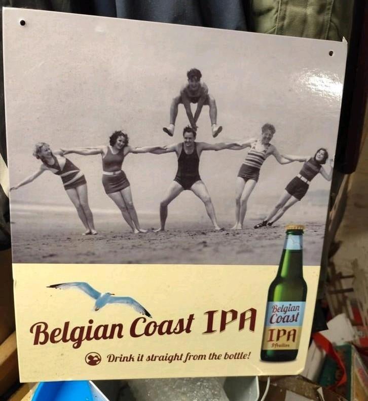 Kartonnen reclame St Feullien.Belgian Coast IPA., Verzamelen, Ophalen of Verzenden, Zo goed als nieuw