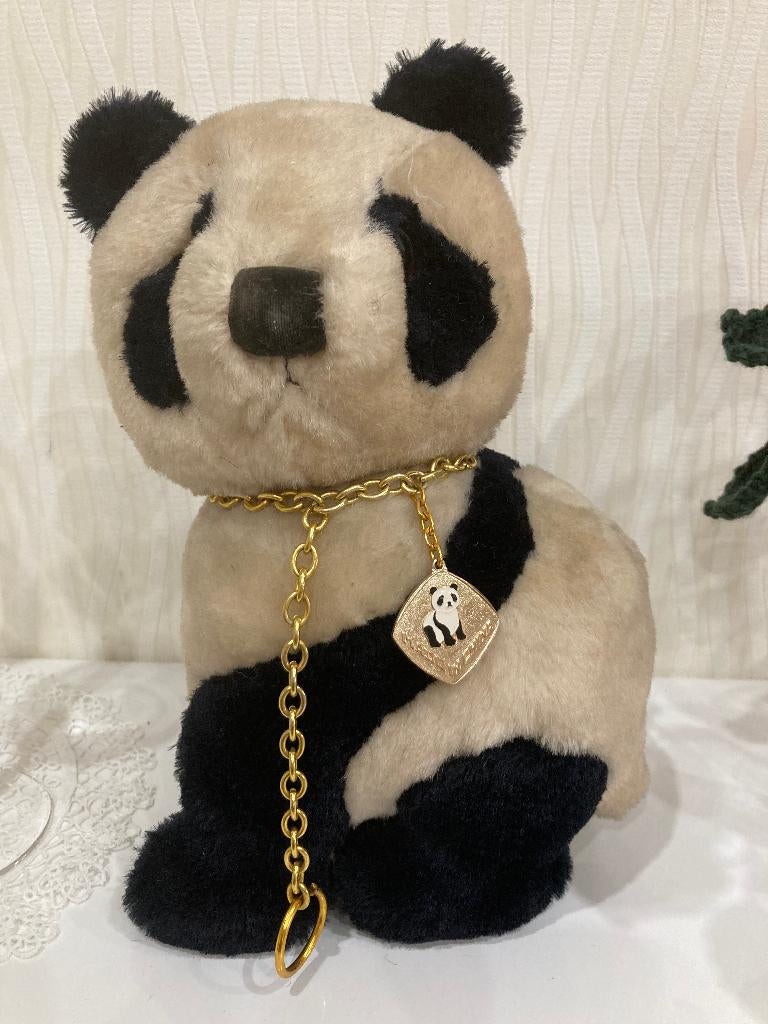 zolderopruiming: oude wollen panda beer uit de jaren 60, Ophalen of Verzenden