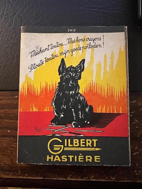 Vintage doosje kleurpotloden Gilbert Hastière, Antiek en Kunst, Ophalen