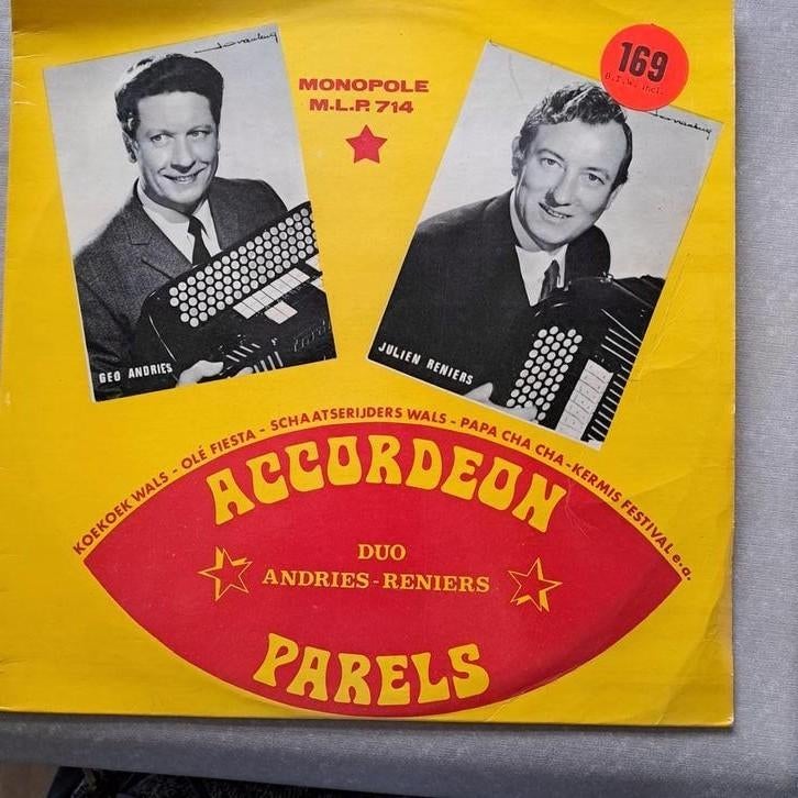 Accordeon parels Duo andries  Reniers, CD & DVD, Vinyles | Autres Vinyles, Enlèvement ou Envoi, Utilisé