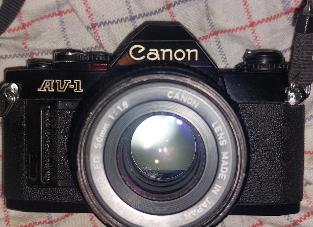 Canon AV-1 FD 50MM, Audio, Tv en Foto, Ophalen, Gebruikt, Spiegelreflex, Canon
