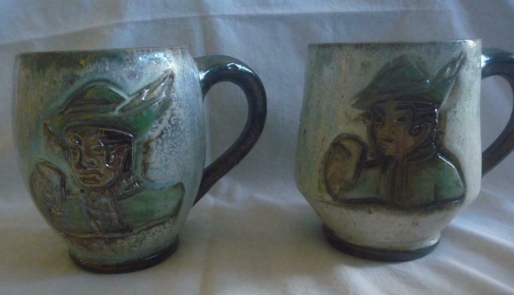2 pots à bière chope en grès, Enlèvement ou Envoi, Comme neuf, Autres types, Autres marques