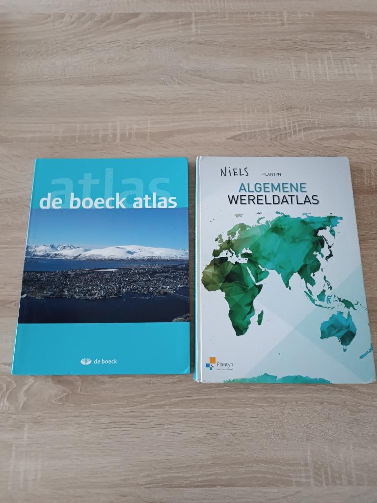 Atlas De Boeck en Algemene Wereldatlas Plantyn, Ophalen of Verzenden, Zo goed als nieuw
