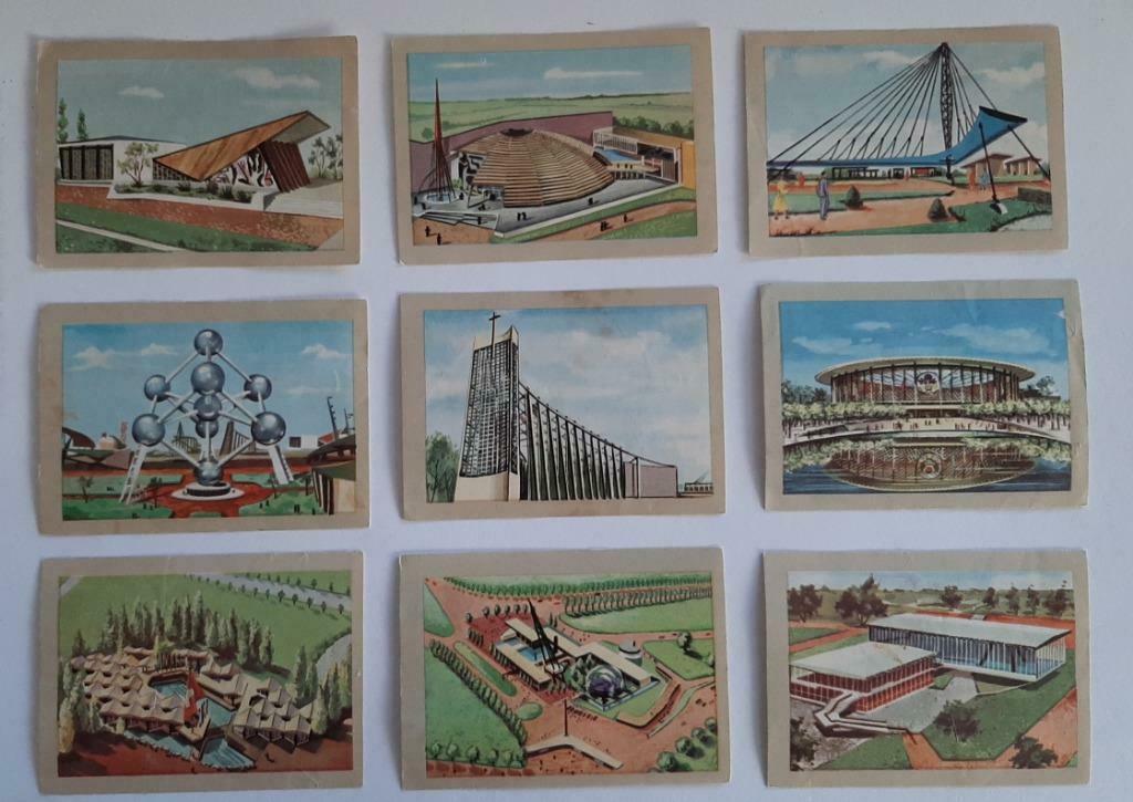 12 leerrijke chromos tentoonstelling 1958 Jacques reeks 1965, Verzamelen, Ophalen of Verzenden