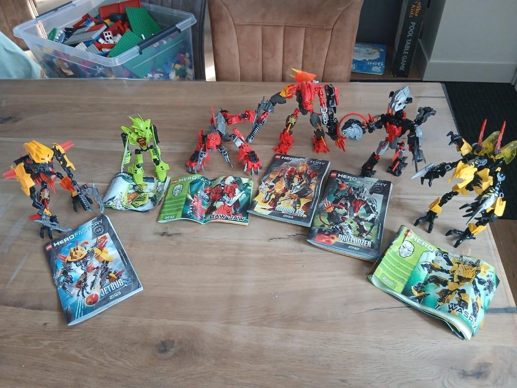 Lego Hero robots, Ophalen