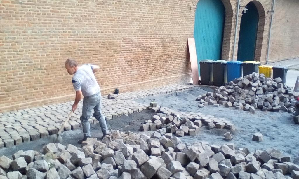 kasseien  tuin klinkers  grondwerk, Ophalen of Verzenden, Klinkers
