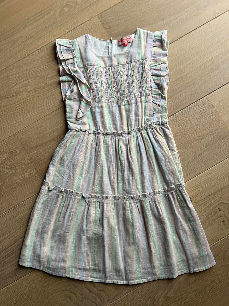 Prachtige jurk maat 10 (134 - 140) van Vingino, Kinderen en Baby's, Kinderkleding | Maat 134, Gebruikt, Meisje, Ophalen of Verzenden