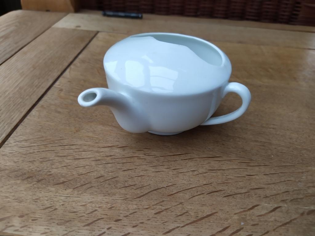 Vintage - Eendenbeker (babyfles) met 1 handvat, porselein, Ophalen, Porselein