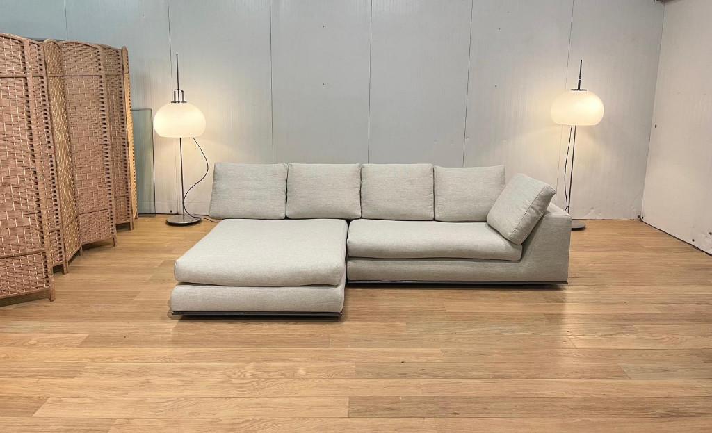 Minotti Hamilton canapé d’angle avec daybed – PN: 19.500 €, Neuf, Quatre personnes ou plus, Tissus, Design Bankstellen Minotti