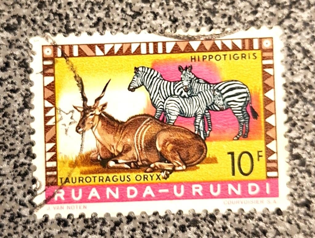 Postzegel Ruanda-Urundi OBP 216, gestempeld., Ophalen of Verzenden, Gestempeld