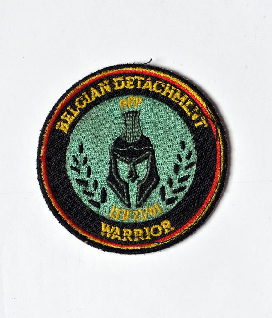 Belgian detachment Ltu 21/01 - patch, Envoi, Armée de terre, Emblème ou Badge