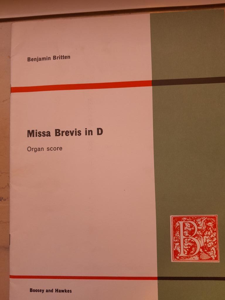 Missa Brevis in D     op. 63   Benjamin Britten, Muziek en Instrumenten, Bladmuziek, Ophalen of Verzenden, Nieuw, Klassiek, Koor
