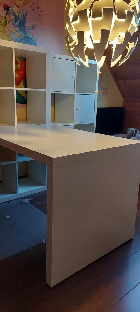 Ikea Kallax bureau wit (115x76), Maison & Meubles, Bureaux, Utilisé, Enlèvement