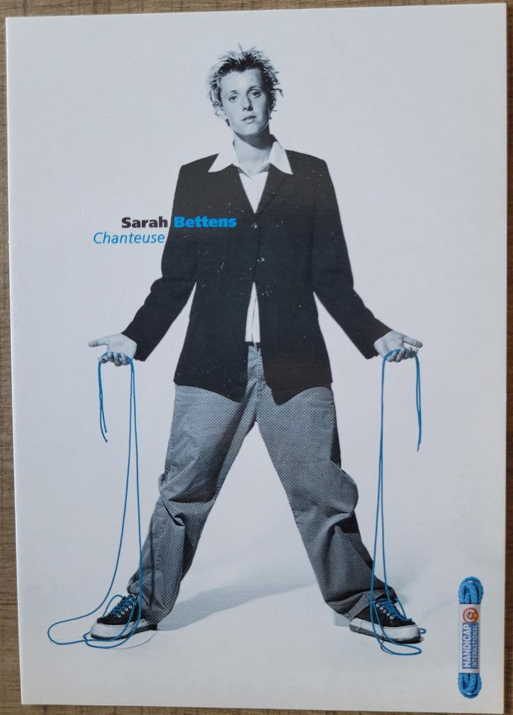 Fotokaart Sarah Bettens (jaren '90), Ophalen of Verzenden, Zo goed als nieuw, Foto of Kaart