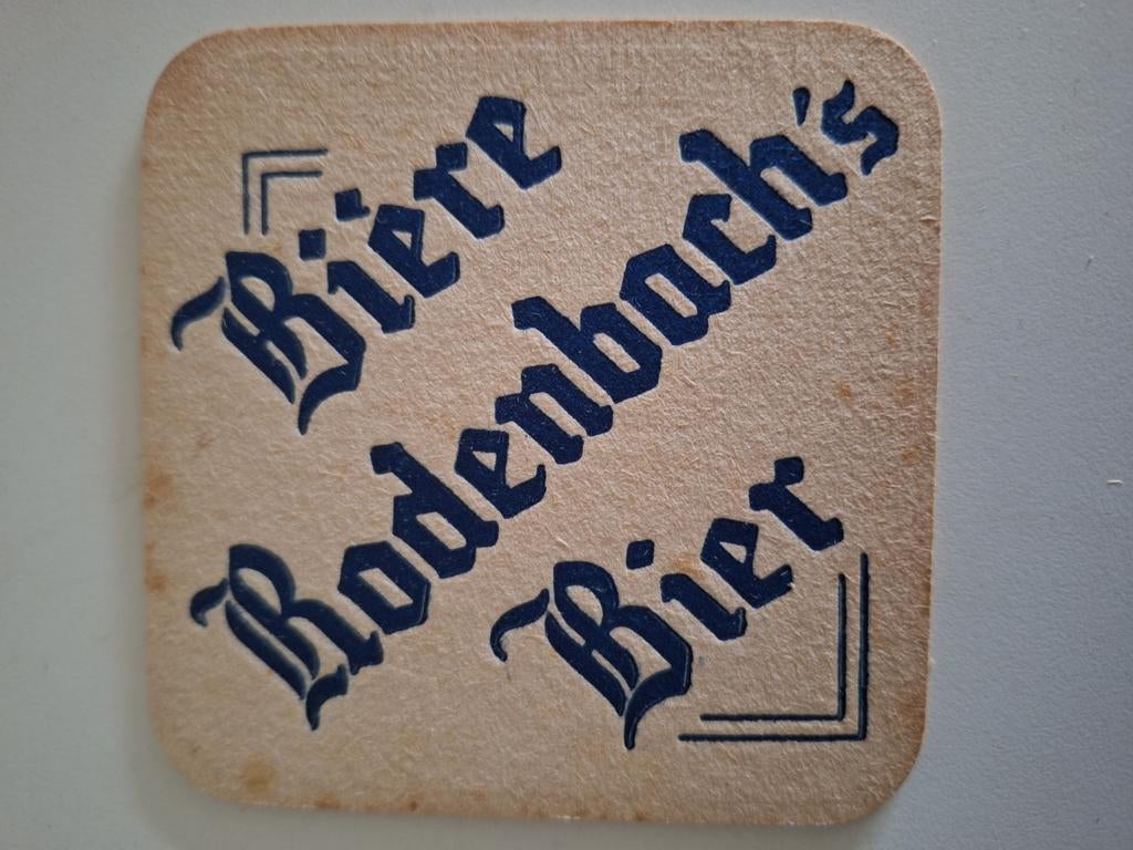 Oud bierkaartje brouwerij Rodenbach Roeselare, Verzamelen, Biermerken, Ophalen of Verzenden, Zo goed als nieuw