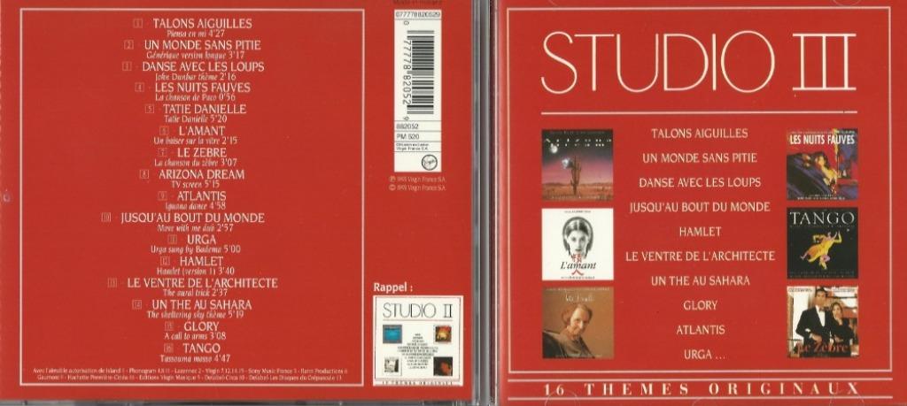 CD * STUDIO III - 16 THEMES ORIGINAUX, Ophalen of Verzenden, Zo goed als nieuw