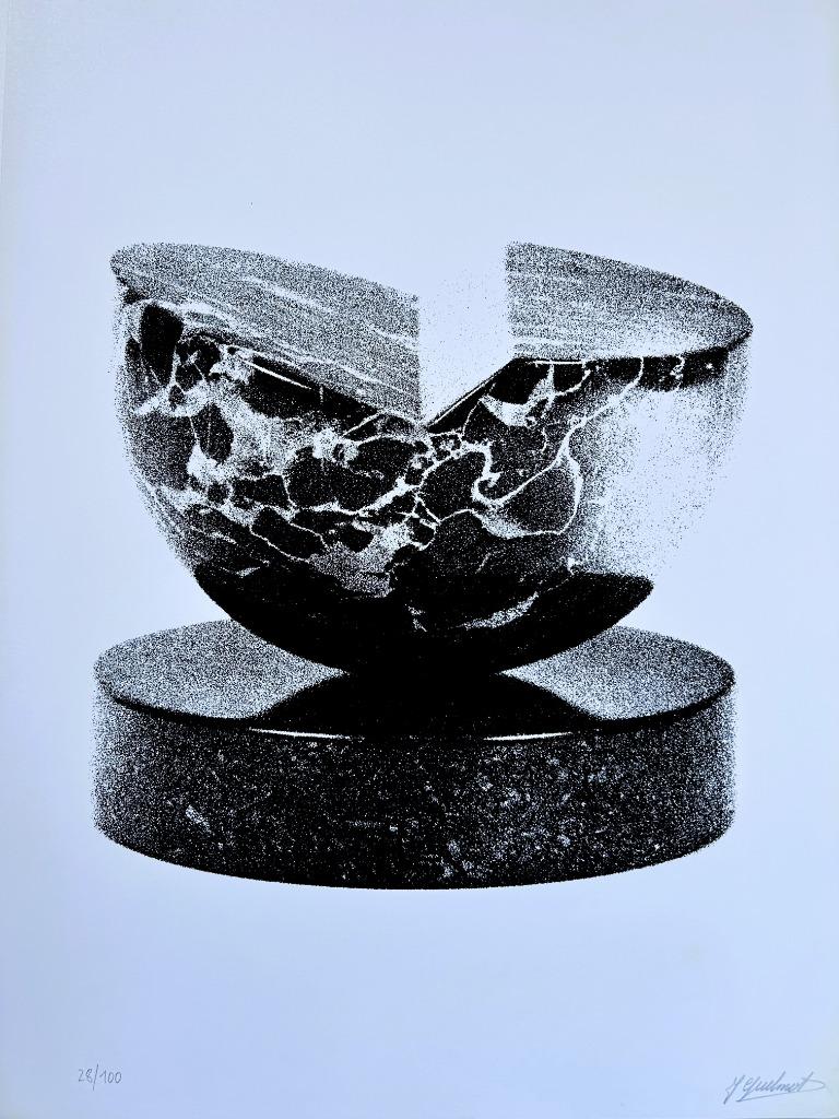 JACQUES GUILMOT - Zeefdruk / SIG - Zwarte Panter - 63 x 44cm, Verzenden