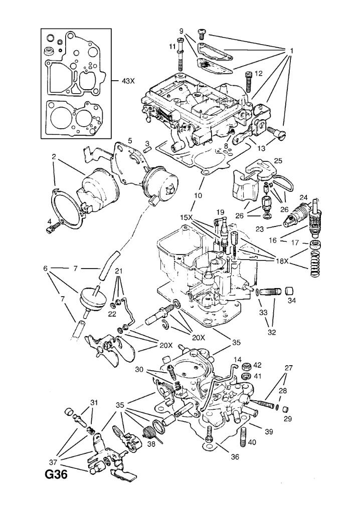 OPEL ASCONA/MANTA B - CARBURATEUR PAKKING - NIEUW, Auto-onderdelen, Verzenden, Nieuw, Oldtimer onderdelen