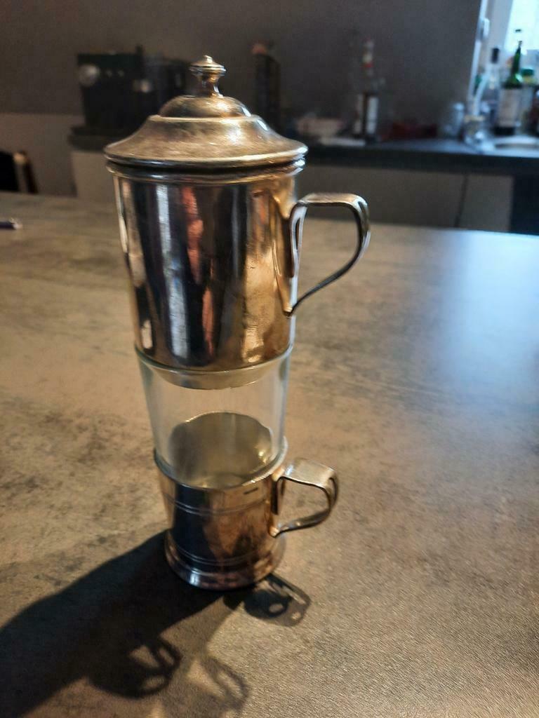 Theetas Wiskemann met glas, Ophalen of Verzenden