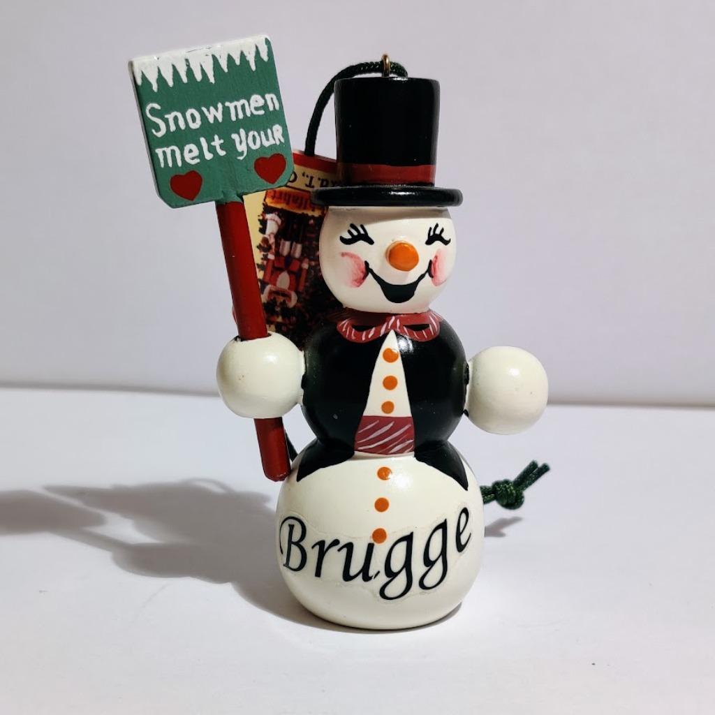 Käthe Wohlfahrt Brugge Lachende sneeuwpop, Ophalen of Verzenden