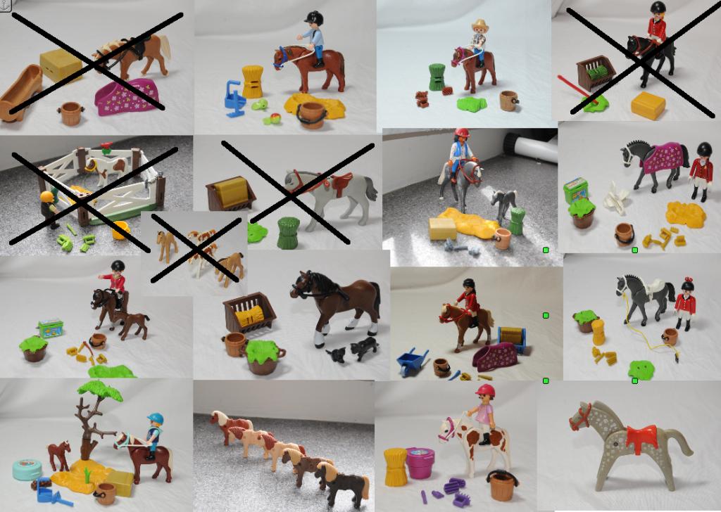 playmobil setjes thema paarden samengesteld (3), Enlèvement ou Envoi, Utilisé, Playmobil en vrac