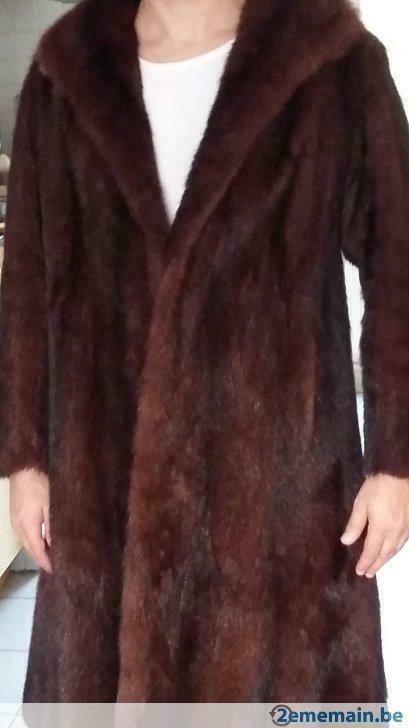 Manteau pour dames en rat musqué marron, Vêtements | Femmes, Enlèvement, Porté, Taille 42/44 (L), Brun