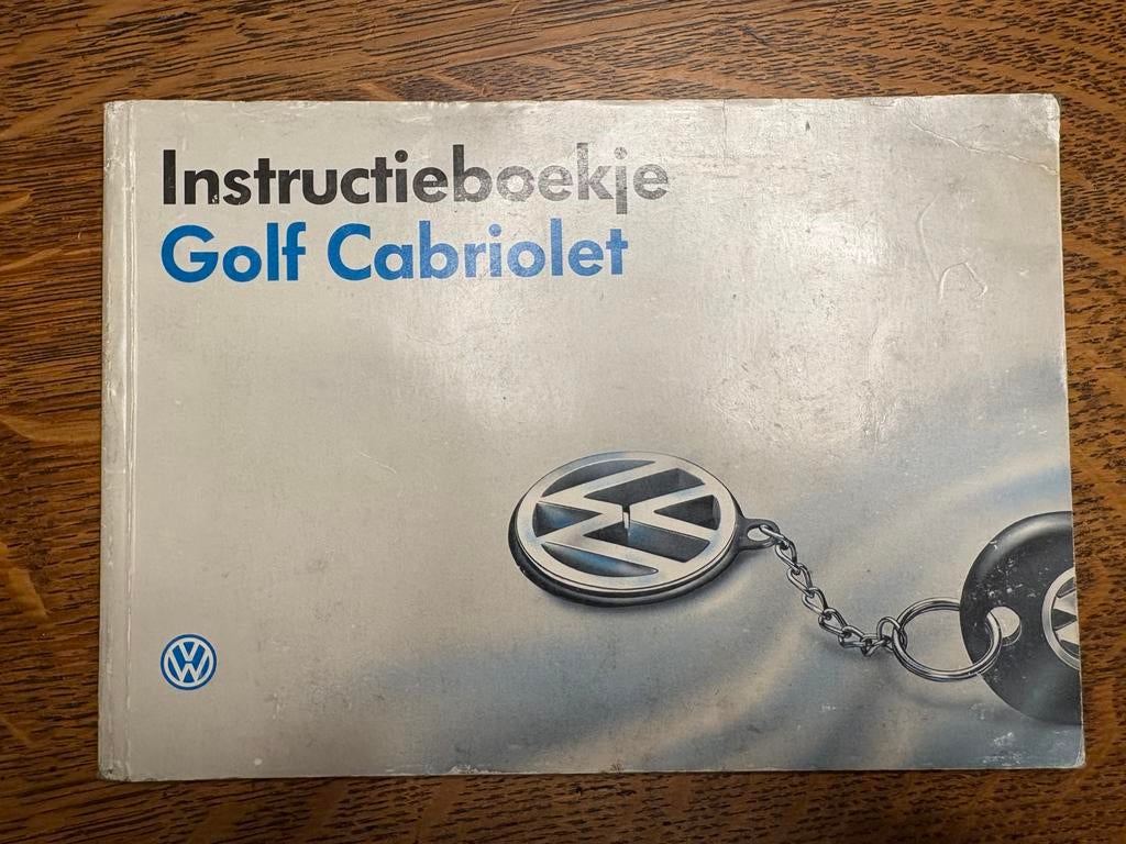 VW Golf I/II cabriolet instructieboekje, Ophalen of Verzenden