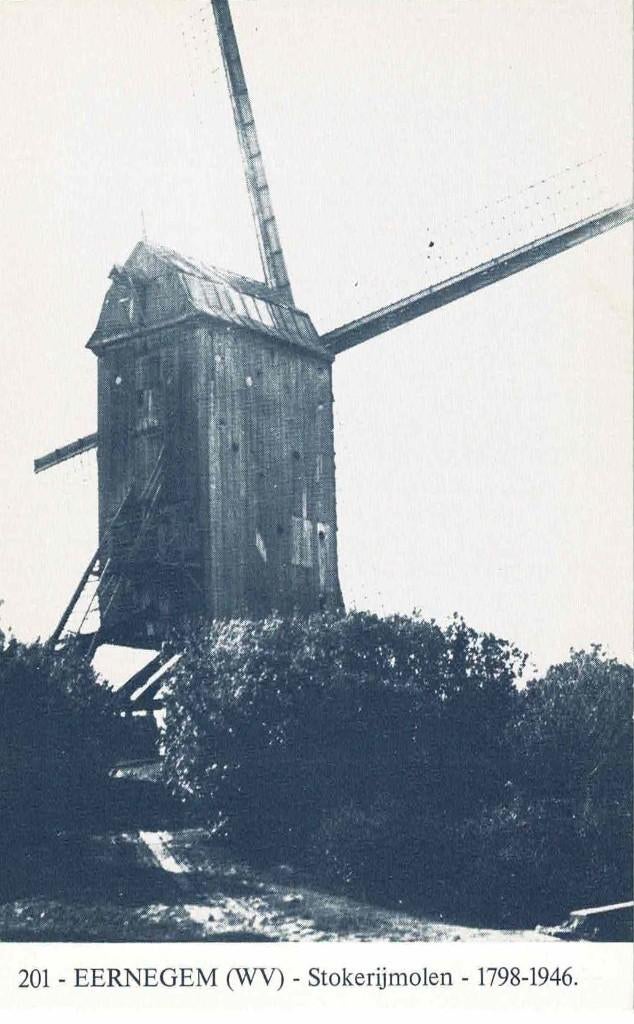 Eernegem - Stokerijmolen, Verzamelen, Ophalen of Verzenden, 1960 tot 1980, Ongelopen, West-Vlaanderen