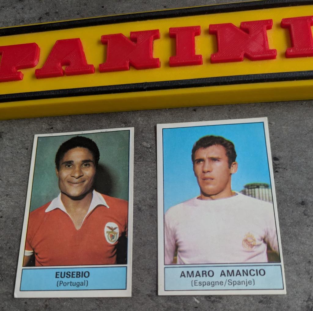 PANINI FOOTBALL 1972/73 wereldsterren 2X STICKERS 1972, Verzenden
