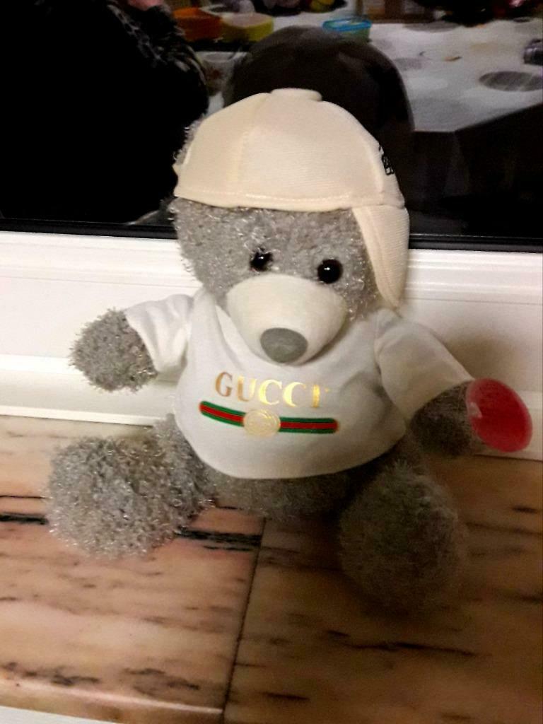 Gucci Teddy Bear knuffel peluche pluche wit in nieuwstaat, Kinderen en Baby's, Ophalen of Verzenden, Nieuw