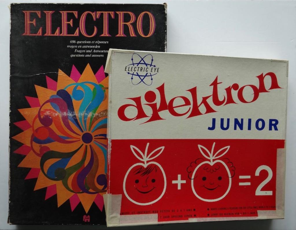 2 vintage electrospellen, Hobby en Vrije tijd, Gezelschapsspellen | Bordspellen, Ophalen of Verzenden, Gebruikt