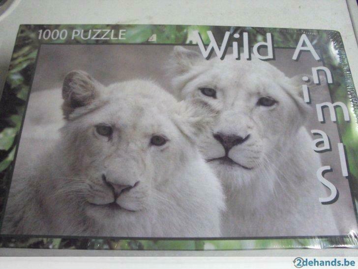 Puzzel Masterline 1000 stukjes : Wild animals NIEUW, Ophalen of Verzenden, Nieuw