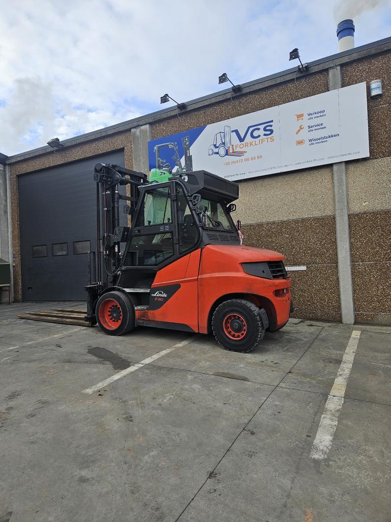 LINDE 8t electrische heftruck e80/900  2020, Articles professionnels, Enlèvement, Chariot élévateur