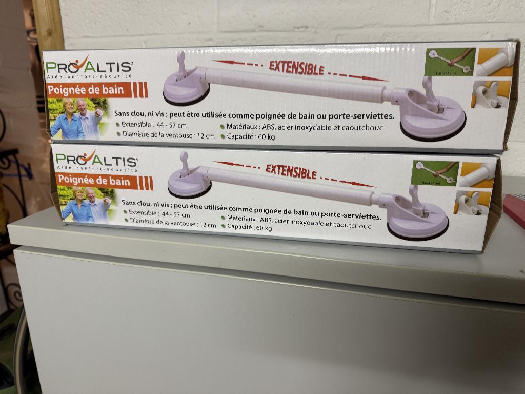 ProAltis en Drive Medical uitschuifbare zuignaphandgreep, Ophalen, Zo goed als nieuw, Wit, Overige typen