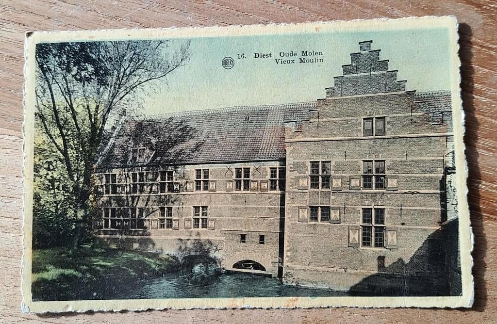 postkaart nr 16 Diest - Oude Molen, Ophalen of Verzenden, Gelopen, Vlaams-Brabant