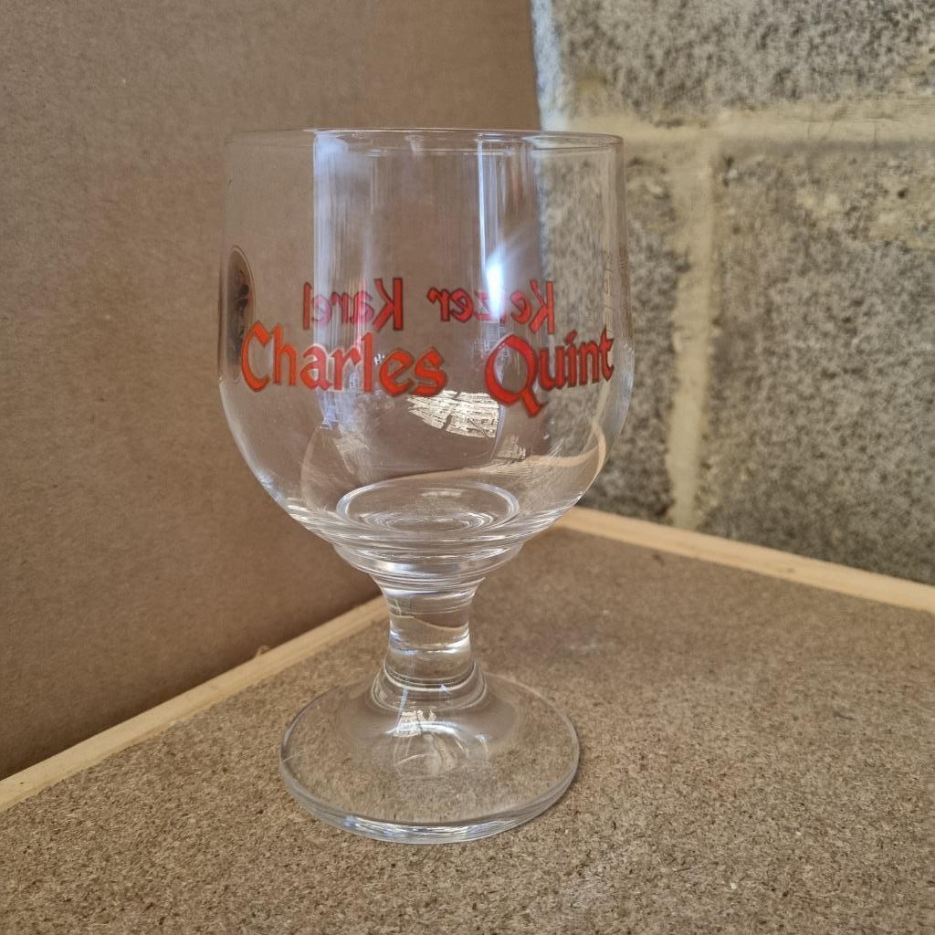 Verre Charles Quint  Keizer Karel (modèle 1), Verzamelen, Biermerken, Ophalen of Verzenden, Gebruikt, Glas of Glazen, Overige merken