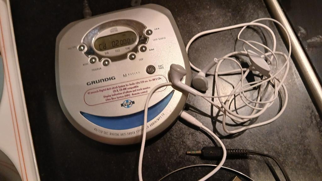 Disman draagbare cd-speler, grundig, compleet, Audio, Tv en Foto, Cd-spelers, Ophalen of Verzenden, Gebruikt, Overige merken, Draagbaar