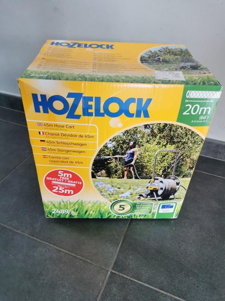 Hozelock chariot dévidoir 25 M neuf, Ophalen of Verzenden, Nieuw, Tuinslanghaspel